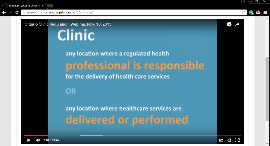OCR Screen Shot Definition of Clinic